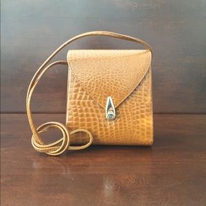 Vintage Ande Casual Leather Crossbody Bag Brown